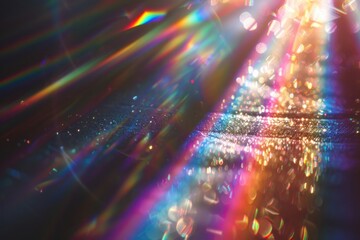 Canvas Print - holographic flare background light refraction.