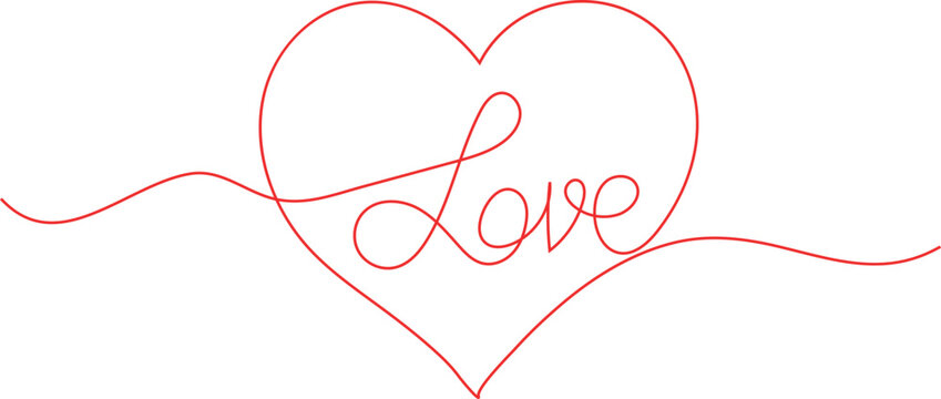 Love lettering vector stock illustration. Handwriting love lettering vector illustration.