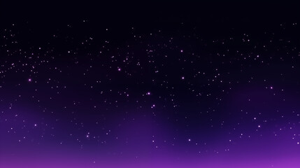 Purple night sky with sparkling stars background