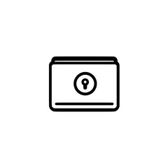 Poster - encrypted document icon
