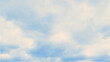 © Olga Tsikarishvili - Color halftone texture of blue sky with clouds. Abstract cloud pattern vector dotted pixel texture background with copy space.