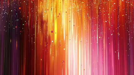 Poster - Abstract background with vertical lines and a blend of warm colors creating a vibrant and dynamic effect