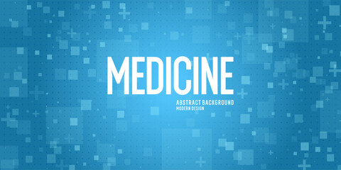 Poster - Poster for medical clinics. An illustration on the topic of the healthcare system. Health and treatment. A template for posting information. Abstract background, design elements.