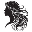 © MdAzgor - Elegant woman silhouette long flowing hair