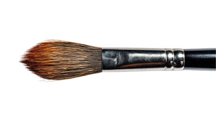 Poster - Professional paint brush with fine tip is isolated on transparent background, ready for compositing and digital art projects, enabling artists to create detailed strokes and textures