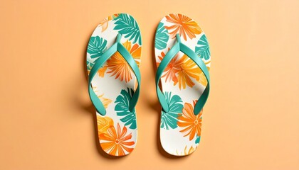 colorful flip flops