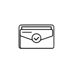 Poster - Vector icon of open folder 