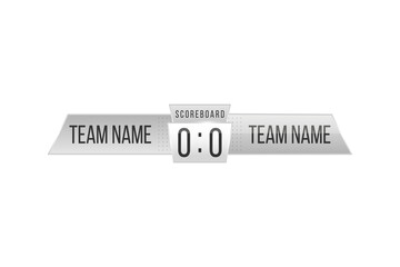 Png scoreboard game screen digital timer graphic match football score television background buttons set name goal player design creative vector field element team sport template

