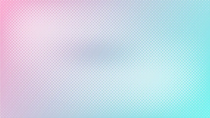 Poster - abstract gradient pink to blue background. halftone texture background.