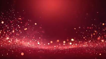 Wall Mural - glittering red abstract background with bokeh light effects, modern design, elegant pattern, texture