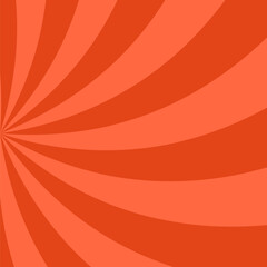 Poster - Abstract psychedelic geometrical twirling starburst background - curved vector illustration from red curves