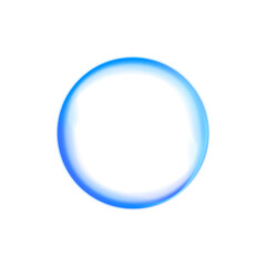 Fototapete - Neon futuristic light blue gradient sign frame on white background PNG. Wavy transparent curved lines in the form of the movement of sound waves in a set of different shapes of whirlpool.
