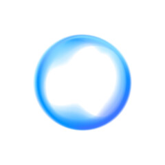 Poster - PNG Rainbow blue drops of water, liquid or holograms of irregular free organic shapes. Transparent blue sparkling water splash element with blue gradient.	