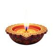 © Helena  - Candle for the Diwali holiday in India, holiday decoration isolated on transparent or white background, png