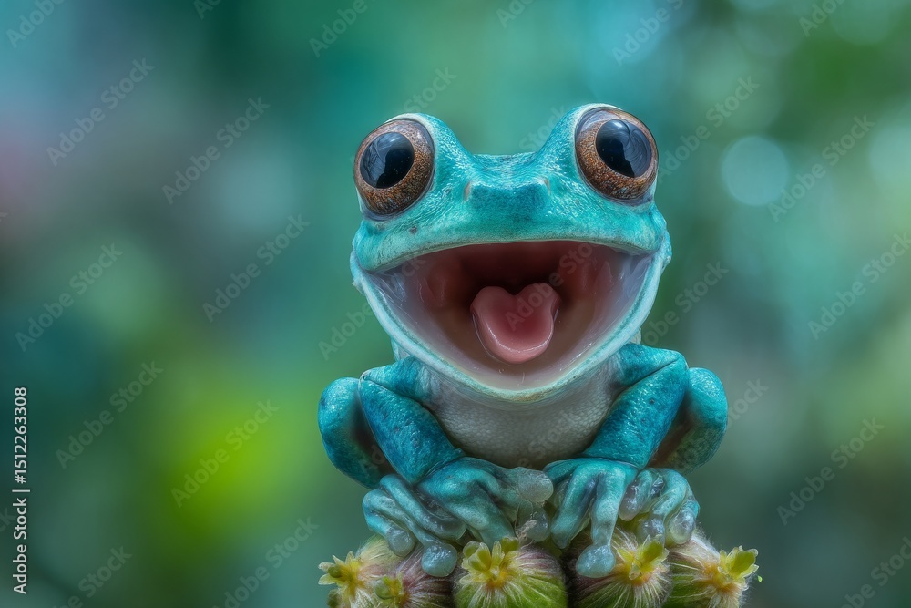 Flying tree frog, Wallace frog, and Rhacophorus reinwardtii are all ...