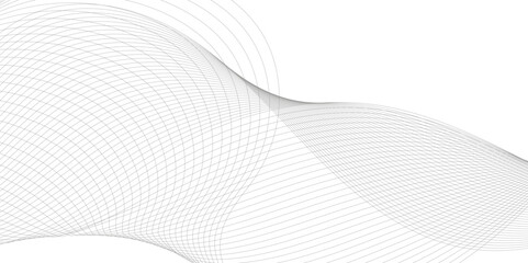 Aufkleber - Abstract background with business lines. Technology, data science, geometric border pattern. Isolated on white background. Vector illustration.