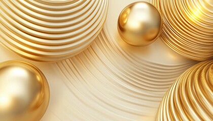 Poster - Luxurious Abstract Gold Design With Elegant Geometric Elements For Various Design Projects Such As Posters, Flyers, And Digital Boards.