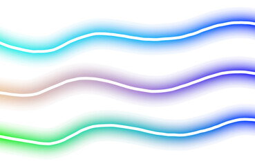 Wall Mural - transparent neon lines futuristic