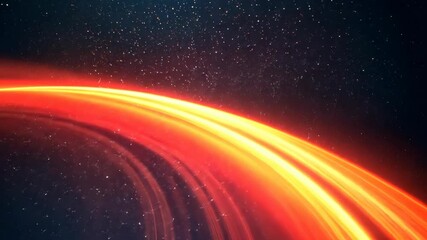 Wall Mural - Stunning visual of glowing energy rings swirling within a starry, cosmic expanse.