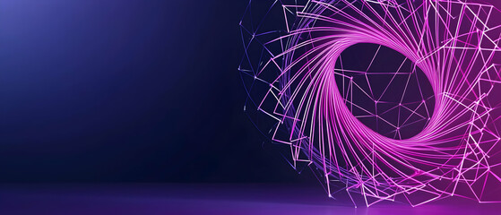 Poster - Abstract Glowing Spiral Design Background
