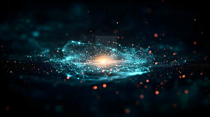 Poster - Abstract Futuristic Space Galaxy Design