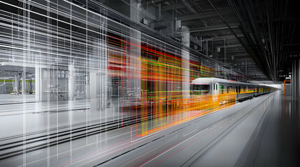 Poster - Digital Train Station Visualization