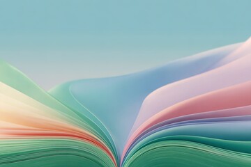 Poster - Colorful layers of paper create an artistic display that captivates the viewer's attention and sparks creativity