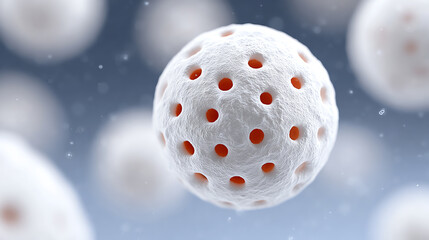Poster - A detailed microscopic view of cells showcasing their unique structure and functions, highlighting the complexity of life.