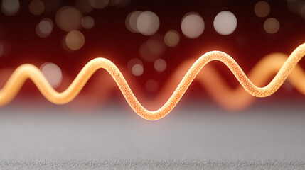 Poster - Abstract wave representation with vibrant colors showcasing motion and energy in a visually striking manner.