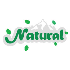 Poster - Natural Icon Vector Design.