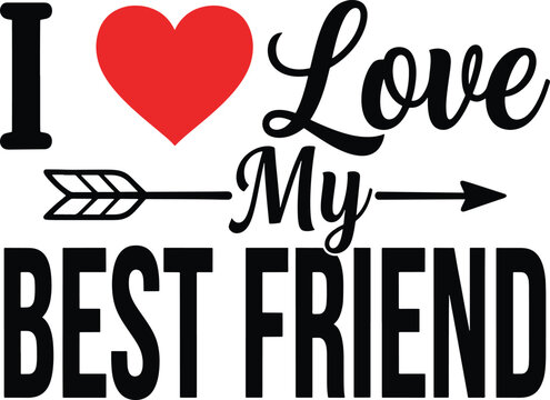 Happy friendship day typography t shirt design