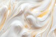 © Pavel - Close up detail of creamy vanilla milk blend showcasing smooth swirls and rich texture on a neutral background