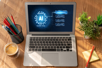 Poster - generative ai virtual assistant tools for prompt engineer and user for ease of engage artificial int