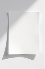 Poster - A piece of paper sits on a table with no context, could be used as a prop in various scenarios