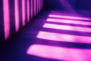 Poster - Abstract blurred background showcasing purple hues with distinctive shadow patterns on a surface, creating a visually striking effect in an artistic space