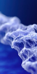 Aufkleber - Abstract blue fractal structure design