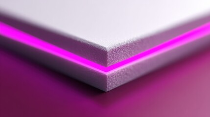 Aufkleber - White block with magenta glow