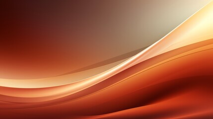 Aufkleber - Long orange line with a brown background. The line is curved and has a wavy appearance