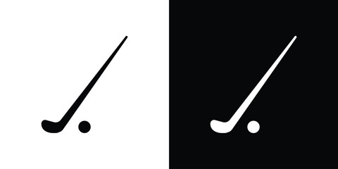 Poster - Golf club icon illustration. icon templates pack.