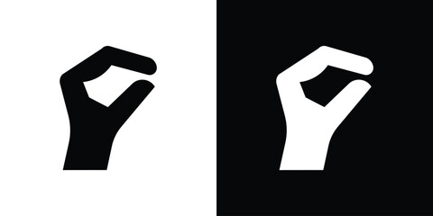 Poster - Hand Lizard icon illustration. icon templates pack.