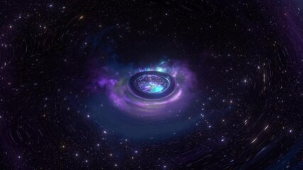 Wall Mural - Wormhole animation seamless loop