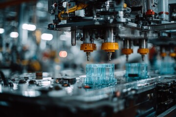 Poster - A smart robot with a touch screen tablet and wireless connection is used in robotic artificial automated manufacturing
