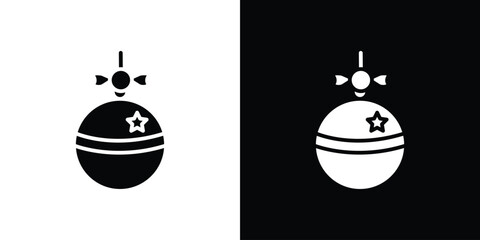 Poster - Jingle bell icon illustration. icon templates pack.