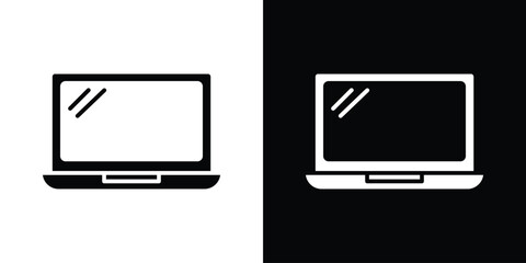Laptop icon illustration. icon templates pack.