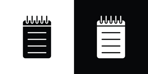 Poster - Memo Pad icon illustration. icon templates pack.