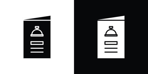 Poster - Menu icon illustration. icon templates pack.