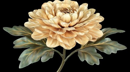 Poster - A dark background sets off a vibrant yellow flower with delicate petals in this close-up image, which emphasizes the play of texture and light