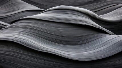 Leinwandbilder - The image is a black and white photo of a wave with a lot of detail. The wave is very long and has a lot of texture, making it look like it's made of lines