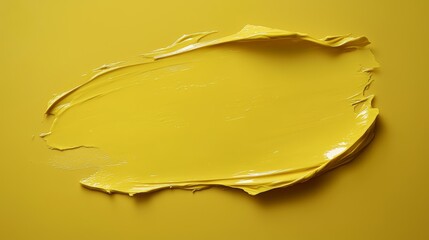 Poster - Yellow paint splatter on a yellow background. The splatter is messy and has a lot of texture. The yellow background is bright and cheerful, and the splatter adds a sense of energy