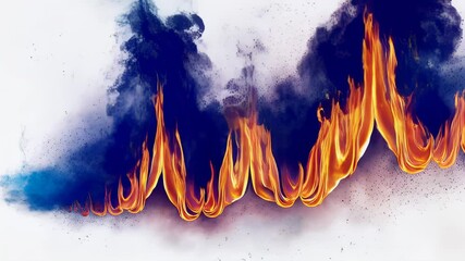 Poster - Abstract Fire and Smoke Animation